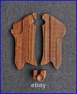 Luger p08 grips, Roman Imperial symbolism, made of Juglans nigra. Wood