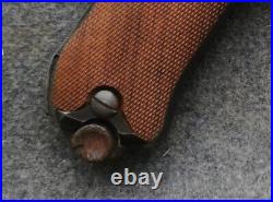 Luger p08 grips, Roman Imperial symbolism, made of Juglans nigra. Wood