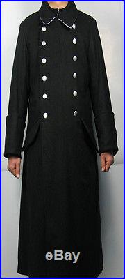 M32 Officer Wool Warm Greatcoat Black Coat XXXL Collectables WW2 German Elite