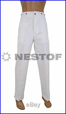 M33 White Hbt Drill Work Trousers Drillichhose Perfect Repro Size M Eu 50 W34