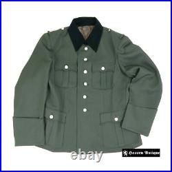 M35 Officer Field-grey Gabardine Jacket Size 42 (Large)