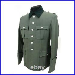 M35 Officer Field-grey Gabardine Jacket Size 44 (Large)