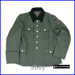 M35 Officer Field-grey Gabardine Jacket Size 44 (Large)