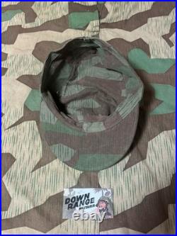M43 Cap 1940's Splinter Camouflage Original Material, Size 58 M43 Cap 1940's Splinter Camouflage Original Material, Size 58
