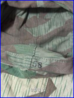 M43 Cap 1940's Splinter Camouflage Original Material, Size 58 M43 Cap 1940's Splinter Camouflage Original Material, Size 58
