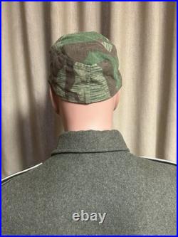 M43 Cap 1940's Splinter Camouflage Original Material, Size 58