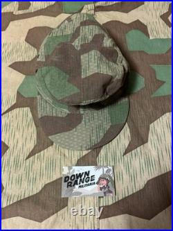 M43 Cap 1940's Splinter Camouflage Original Material, Size 60