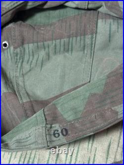 M43 Cap 1940's Splinter Camouflage Original Material, Size 60