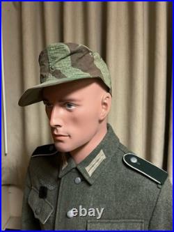 M43 Cap 1940's Splinter Camouflage Original Material, Size 60