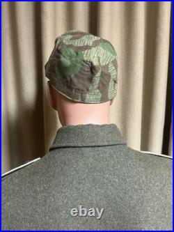 M43 Cap 1940's Splinter Camouflage Original Material, Size 60