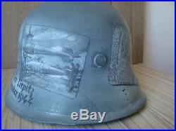 M-42 Helmet PVC Replica ART-WORK The Death Of The Tirpitz Varnished