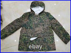 Men's German Ww2 Army Elite Dot44 Peas Camo Winter Reversible Parka Size S