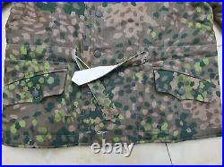 Men's German Ww2 Army Elite Dot44 Peas Camo Winter Reversible Parka Size S