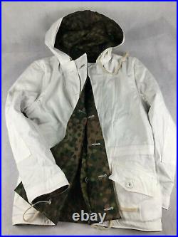 Men's German Ww2 Army Elite Dot44 Peas Camo Winter Reversible Parka Size XL