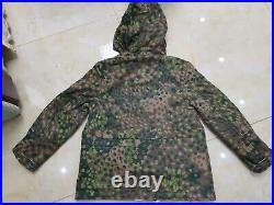 Men's German Ww2 Army Elite Dot44 Peas Camo Winter Reversible Parka Size XL