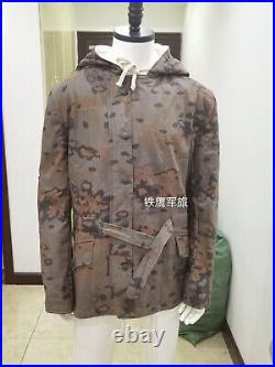 Men's German Ww2 Army Oak Leaf Camo Winter Reversible Parka Jacket Size S