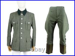 Men's German Ww2 M36 Officer Wool Outdoors Field Jacket Breeches Suit XXL