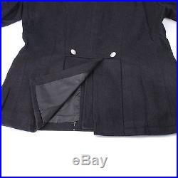 Men's Ww2 German Elite M32 Officer Black Wool Tunic And Breeches Size L
