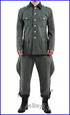 Men's Wwii German M36 Office Wool Field Uniform Tunic And Breeches Field XXL