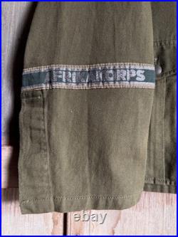 Mens WWII German Wehrmacht M40 Tropical Tunic DAK Rare Militaria Jacket