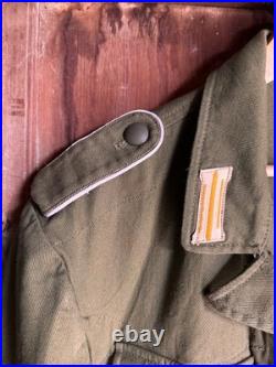 Mens WWII German Wehrmacht M40 Tropical Tunic DAK Rare Militaria Jacket