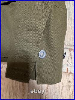 Mens WWII German Wehrmacht M40 Tropical Tunic DAK Rare Militaria Jacket