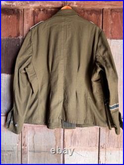 Mens WWII German Wehrmacht M40 Tropical Tunic DAK Rare Militaria Jacket