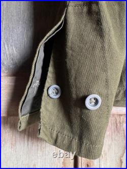 Mens WWII German Wehrmacht M40 Tropical Tunic DAK Rare Militaria Jacket