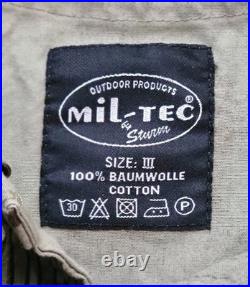 Mil-Tec German Splinter Camo Smock Anorak Size III Never Used FREE SHIPPING