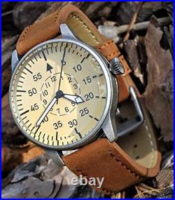 Mil-Tec Luftwaffe Me109 Aviator Vintage German WW2 Flieger Pilot Mens Watch