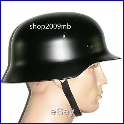 Military WW2 German M35 M1935 Steel Motorcycle Helmet Army Field Helmets