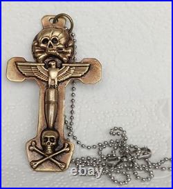 Military WW II Pendant skull imperial eagle with iron cross Military WW II Pendant skull imperial eagle with iron cross