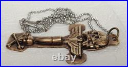Military WW II Pendant skull imperial eagle with iron cross