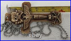 Military WW II Pendant skull imperial eagle with iron cross