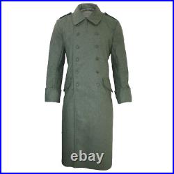 NEW WW2 German M40 Wool Green Greatcoat Generals Long Coat High Quality