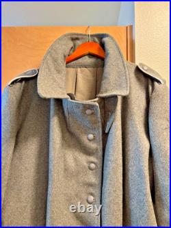 NEW WWII GERMAN Wehrmacht NCO OVERCOAT GREATCOAT-XL 58R with Field Cap & Gloves
