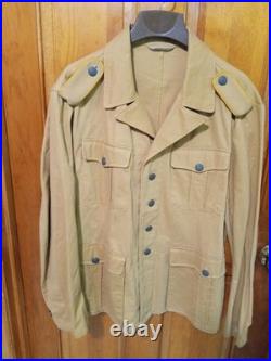 NOS! Repro WW2 German Afrika Korps Jacket with Signals Tabs, USA Seller