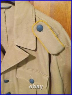 NOS! Repro WW2 German Afrika Korps Jacket with Signals Tabs, USA Seller NOS! Repro WW2 German Afrika Korps Jacket with Signals Tabs, USA Seller