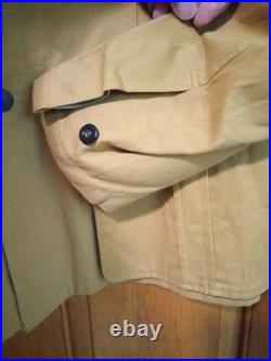 NOS! Repro WW2 German Afrika Korps Jacket with Signals Tabs, USA Seller