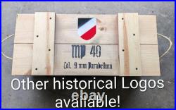 Nazi Germany MP38/40 Storage Crate/Box (Custom Label/Logo Options)