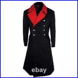 New German M32 Gabardine Generals Black Coat WW2 Repro Great Trench Jacket Army