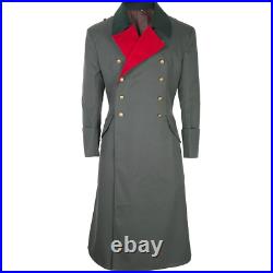 New Man's German M36 General long Coat WW2 Repro Army Great trench Long Jacket