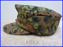 New Repro German Elite WWII M43 Spring Camo Field Cap Size Extra Large 60-61