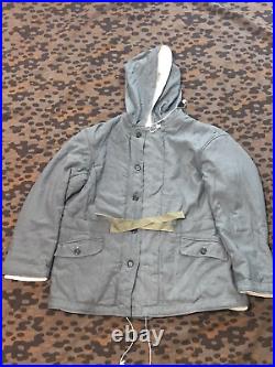 New WWII German Mouse Grey Reversible Winter Parka XL REDUCED