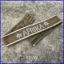 ORIGINAL REPRO WWII WW2 German DAK Afrika Officer Bullion Cuff Title