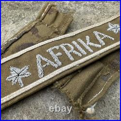 ORIGINAL REPRO WWII WW2 German DAK Afrika Officer Bullion Cuff Title
