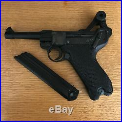 Older Denix 1226 replica WWII German Luger P08 Parabellum pistol, Non-Firing