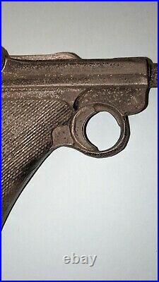 Older WW2 WWII German Luger Metal Hollywood Movie Prop Gun 9mm replica