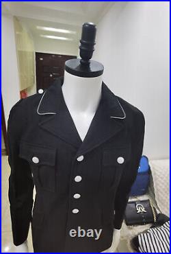 Only SIZE L GERMAN ELITE M32 BLACK WOOL TUNIC AND BREECHES