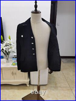 Only SIZE L GERMAN ELITE M32 BLACK WOOL TUNIC AND BREECHES